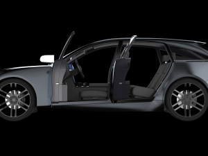 Electric Station Wagon black 3D मॉडल