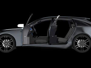 Electric Station Wagon black 3D Model