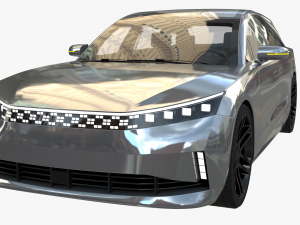 Electric Station Wagon 3D Модель