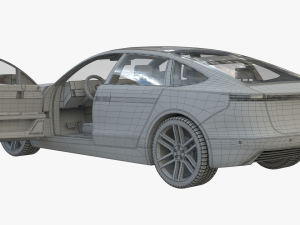 4-door Coupe 3D Model