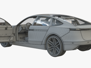 4-door Coupe 3D Model