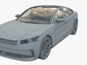 4-door Coupe 3D Model
