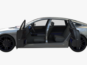 Electric car 3 3D Модель