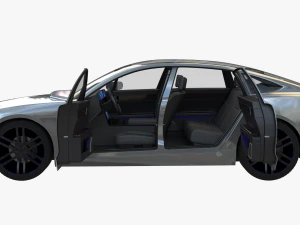 Electric car 3 3D Model