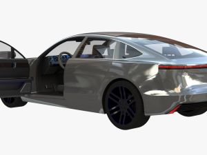 Electric car 3 3D Модель