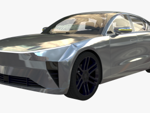 Electric car 3 3D Модель