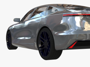 Electric car 3 3D Модель