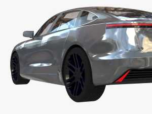 Electric car 3 3D Model