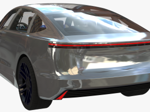 Electric car 3 3D Модель
