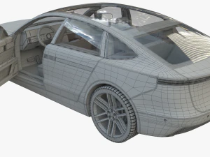 Electric car 3 3D Model