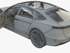 Electric car 3 3D Модель