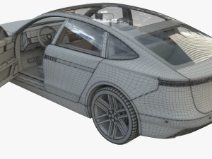 Electric car 3 3D Model