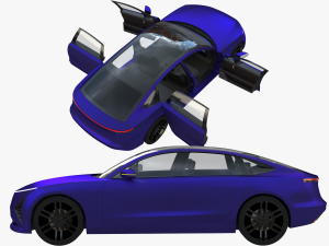 Electric car 2 3D-Modell