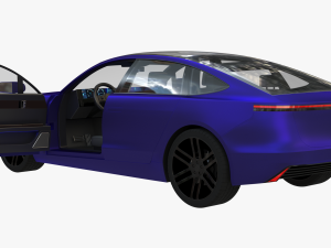 Electric car 2 3D Model