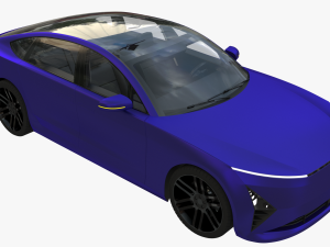 Electric car 2 3D Model