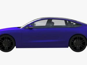Electric car 2 3D Model