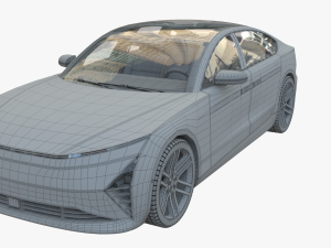 Electric car 2 3D Model