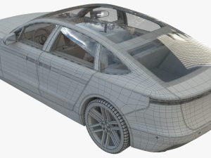 Electric car 2 3D Model