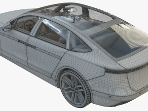 Electric car 2 3D Model