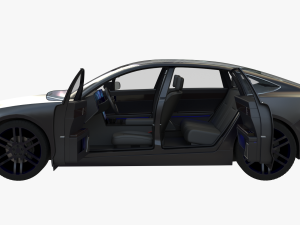 Electric car 4 3D Model