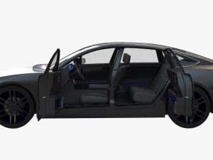 Electric car 4 3D Model