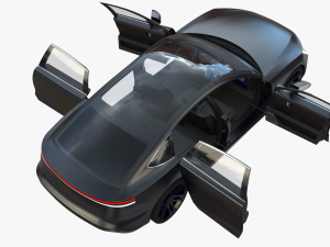 Electric car 4 3D Model