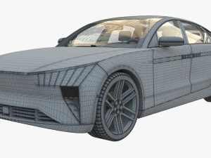 Electric car 4 3D Model