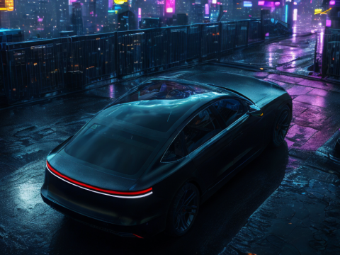 Electric car 4 3D Model