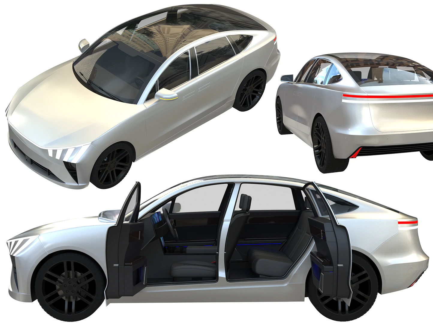 Coupe SUV 3D Model .c4d .max .obj .3ds .fbx .stl .blend