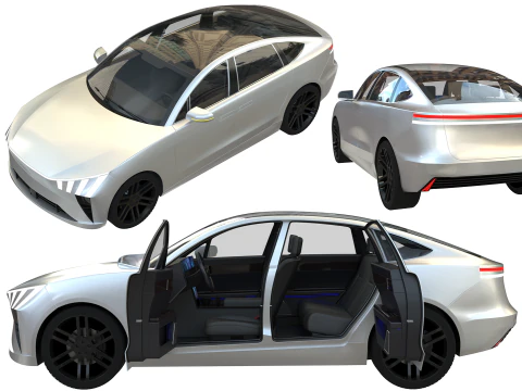 कूप एसयूवी 3D मॉडल