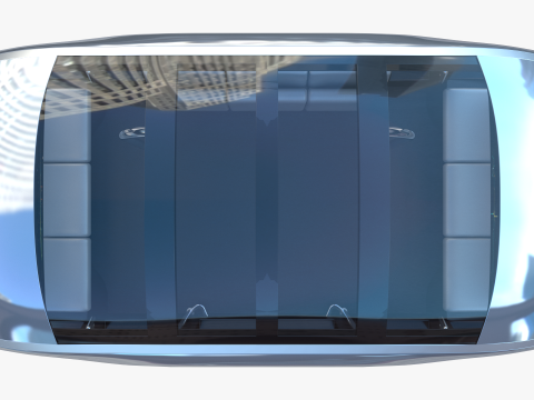 Autonomous City Shuttle Bus 3D 모델
