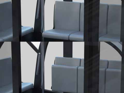 Autonomous City Shuttle Bus 3D 모델