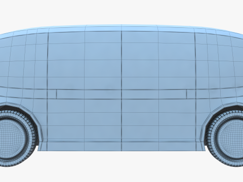 Self-Driving Taxi Shuttle 3D मॉडल
