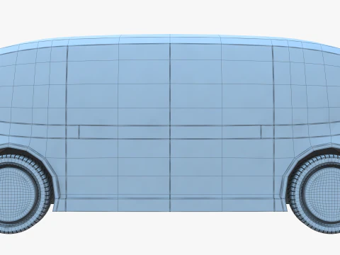Self-Driving Taxi Shuttle 3D Model