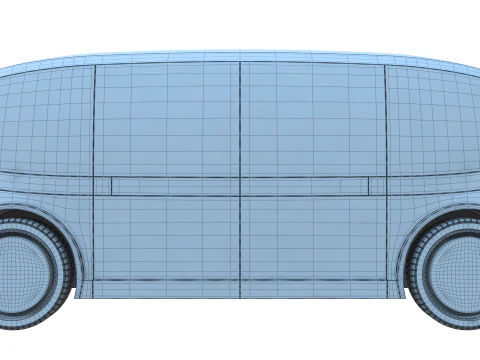 Self-Driving Taxi Shuttle 2 3D Model