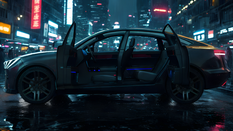 EV SUV black Modelo 3D .c4d .max .obj .3ds .fbx .stl .blend 