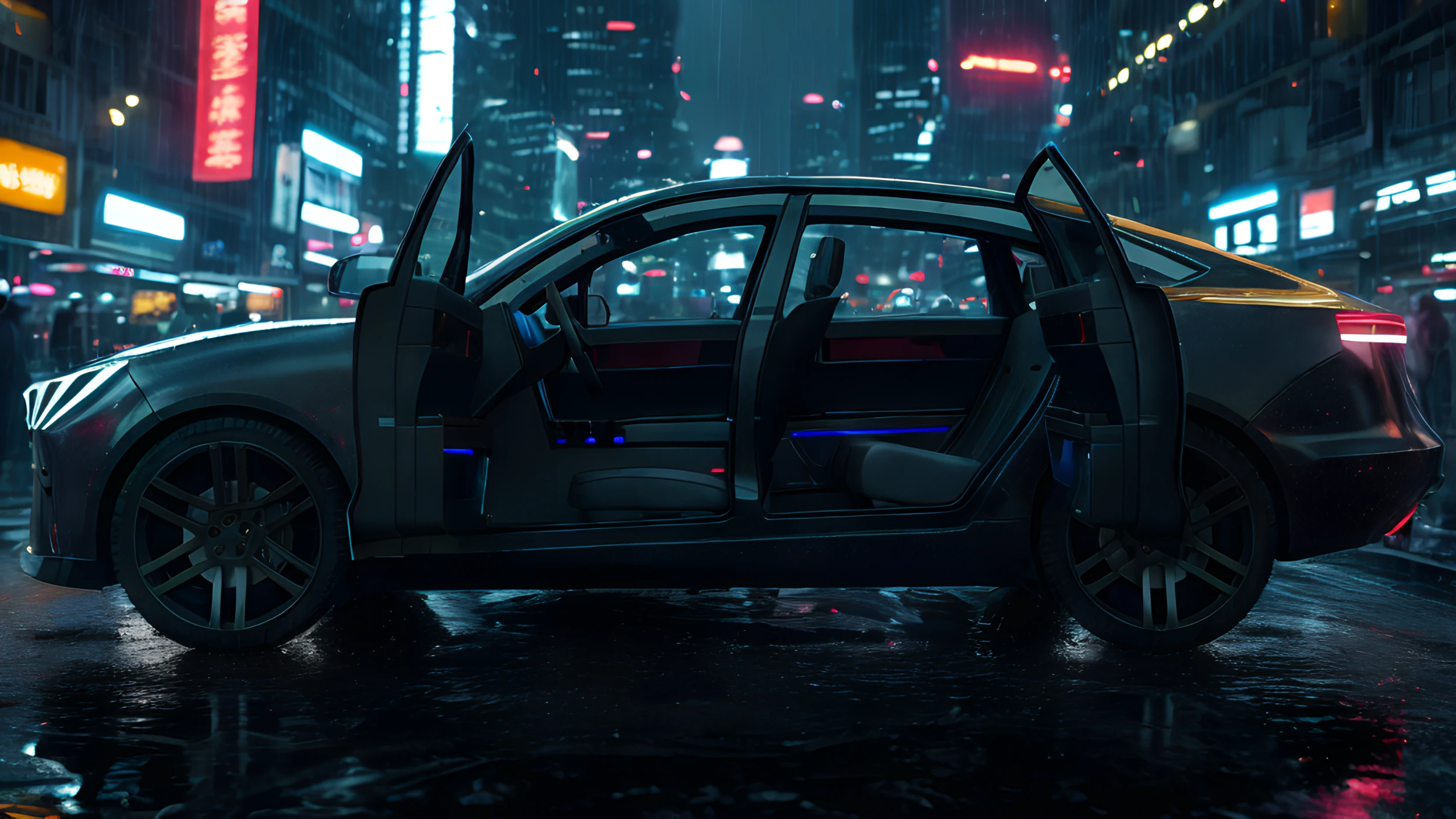 EV SUV black 3D Model .c4d .max .obj .3ds .fbx .stl .blend 