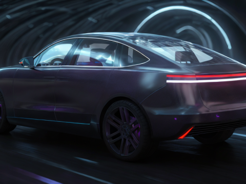 EV SUV black Modelo 3D