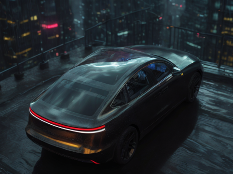 EV SUV black Modelo 3D