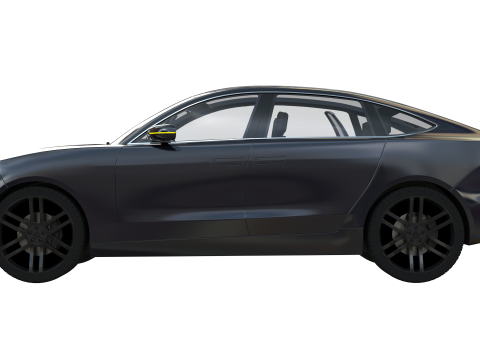 EV SUV black Modelo 3D
