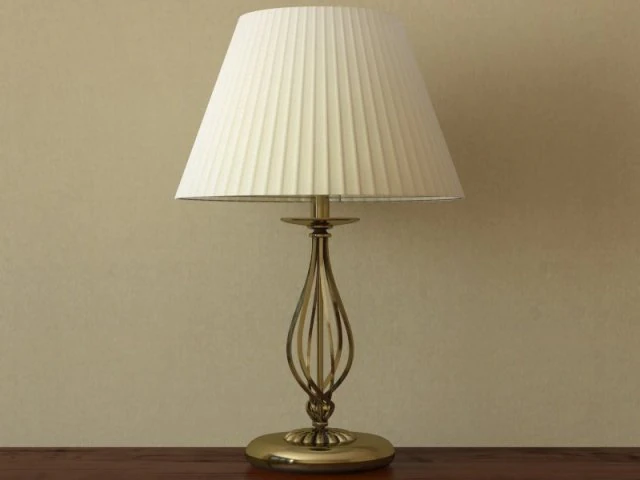 table lamp with lampshade 3D Model .c4d .max .obj .3ds .fbx .stl .blend 