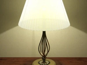 table lamp with lampshade 3D Model