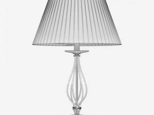 table lamp with lampshade 3D Model