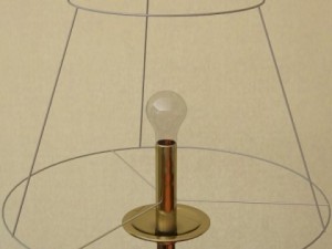 table lamp with lampshade 3D Модель