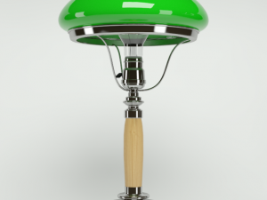 table lamp with bowl shade Modelo 3D