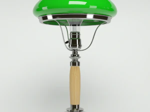 table lamp with bowl shade 3D Model