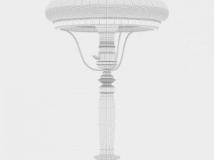 table lamp with bowl shade Modelo 3D
