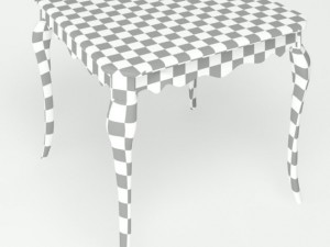 table and chairs 3D Model