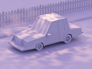 low poly fortnite car 3D Model