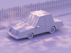 low poly fortnite car 3D Model